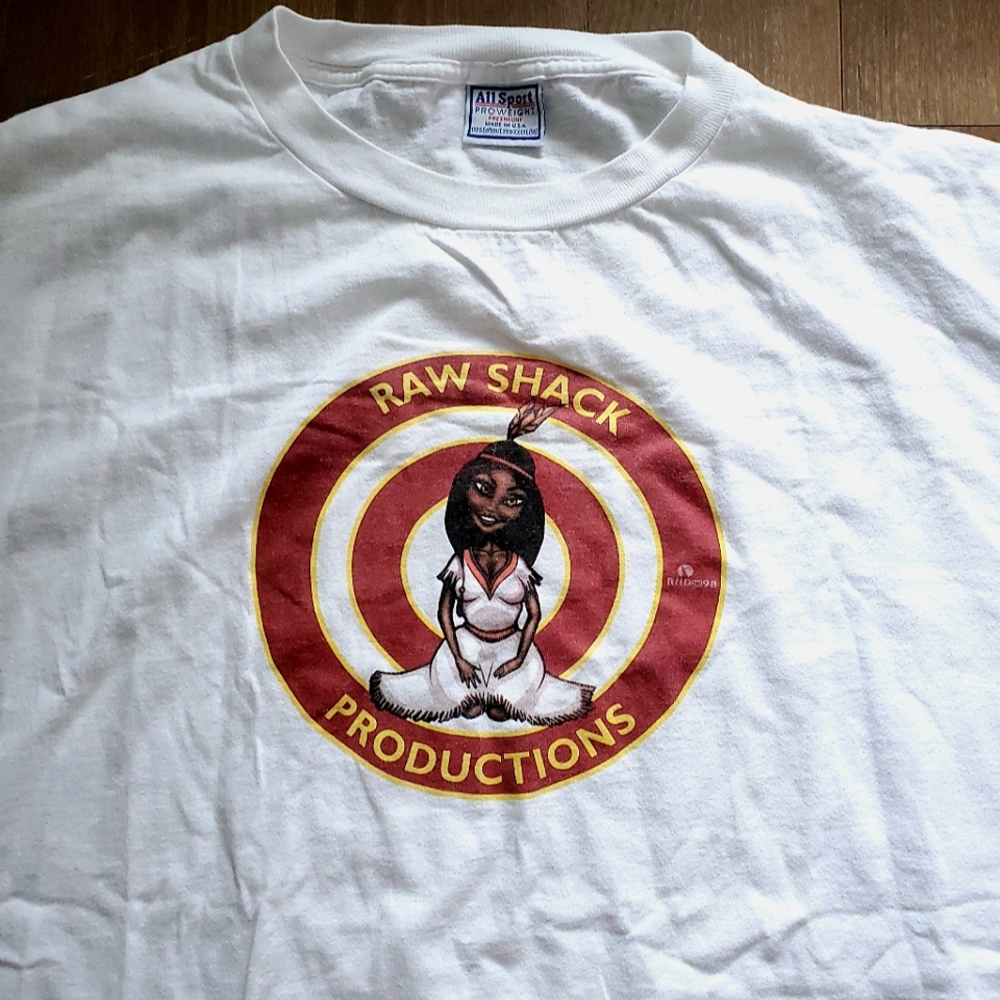 Raw Shack Productions Underground Hip Hop T Shirt 90s Brooklyn 4XL Vintage White